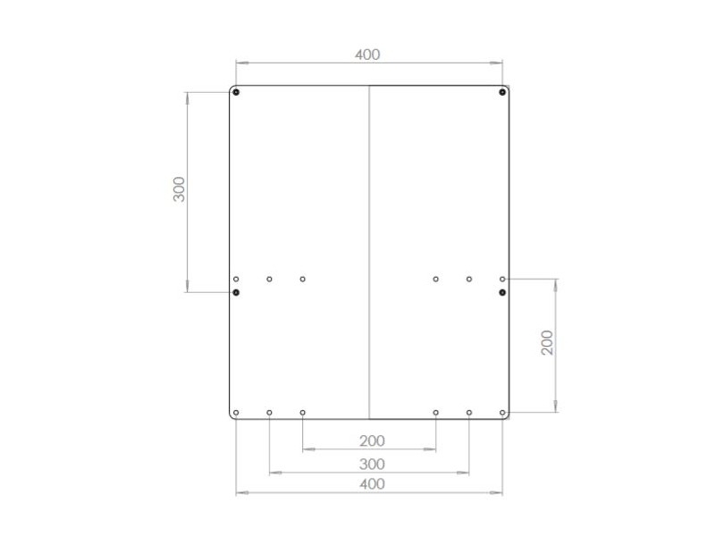 MonLines V011W VESA Adapter LG OLED G6, E6, C6, B6 weiß Maße