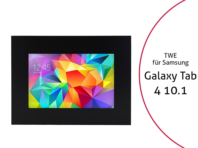 TabLines TWE002B Tablet Wandeinbau für Samsung Tab 4 10.1, schwarz