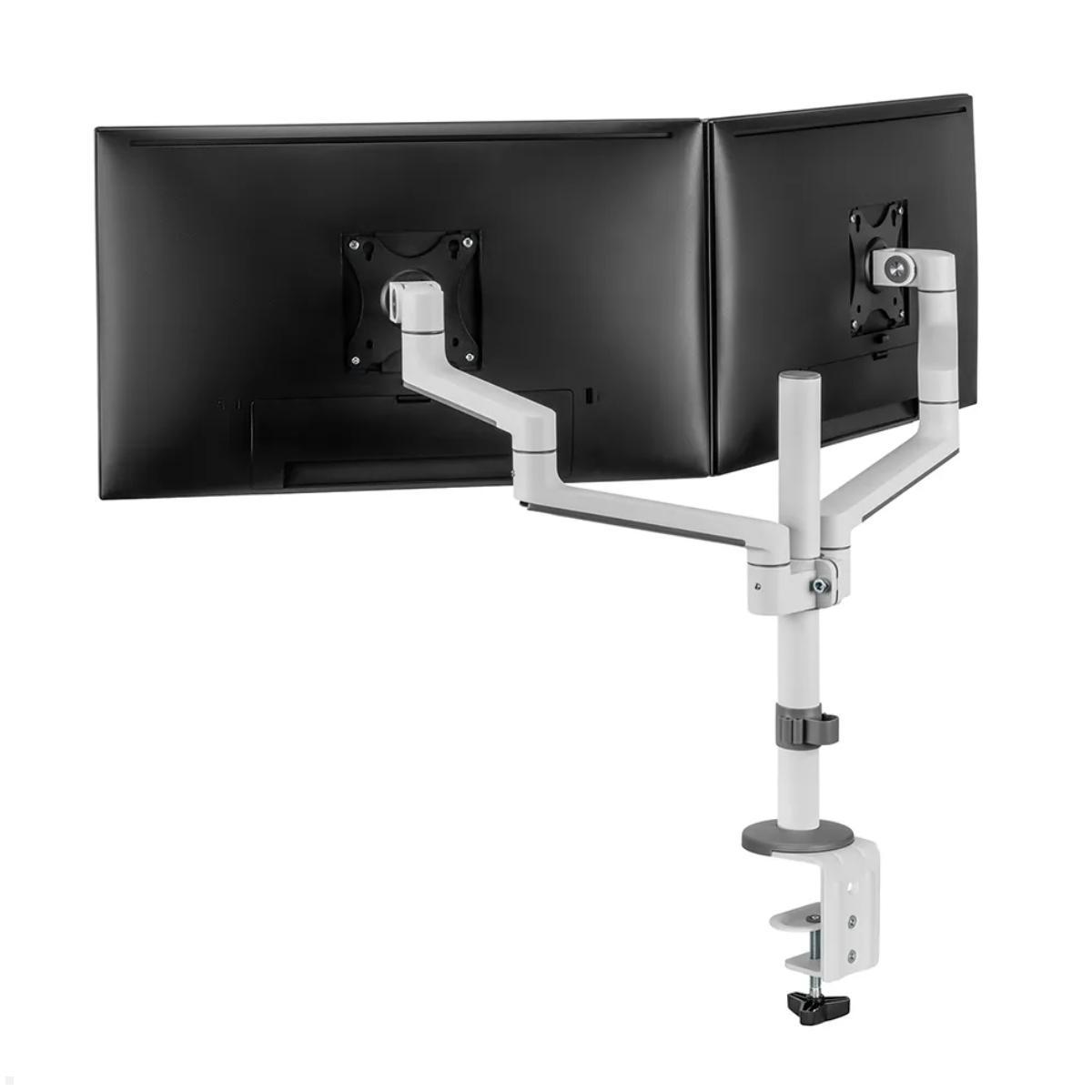 Neomounts DS60-425WH2 Monitorhalter für 2 Monitore nebeneinander bis 27 Zoll, Rückansicht