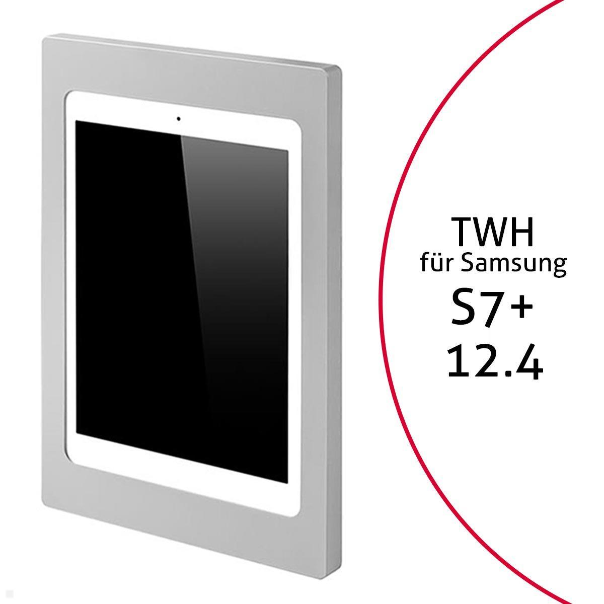 TabLines TWH038S Tablet Wandhalterung für Samsung Tab S7+ 12.4, silber