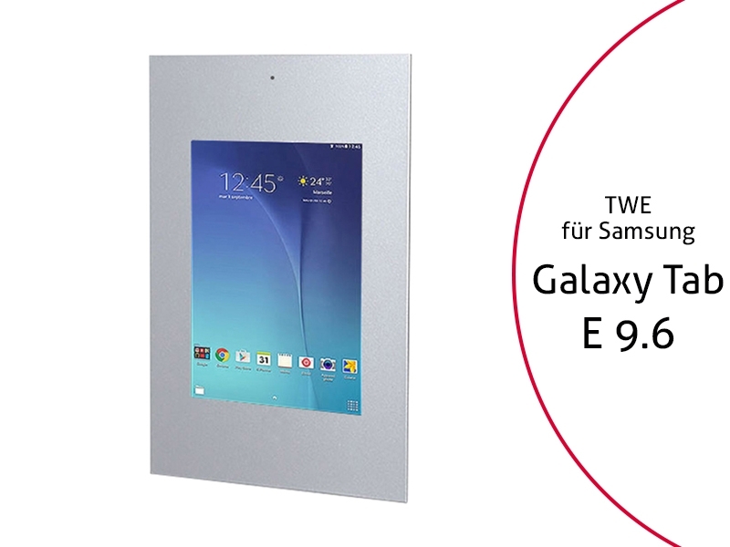 TabLines TWE030S Tablet Wandeinbau für Samsung Tab E 9.6 DS, silber