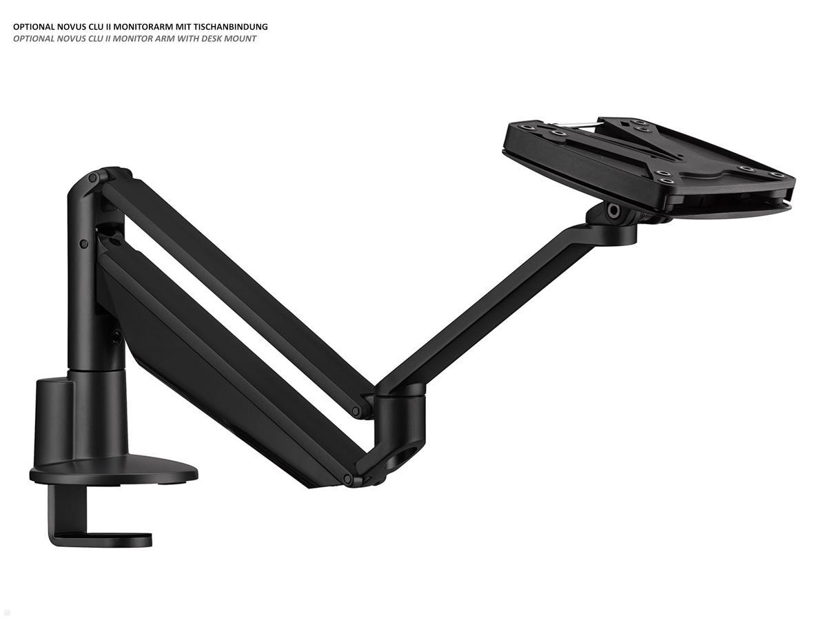 Novus Clu II Monitorarm ohne Befestigung, schwarz (990+2008+000) horizontale Bildschirmposition