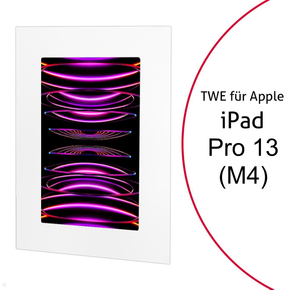 TabLines TWE118W Tablet Wandeinbau für Apple iPad Pro 13.0 (M4), weiß