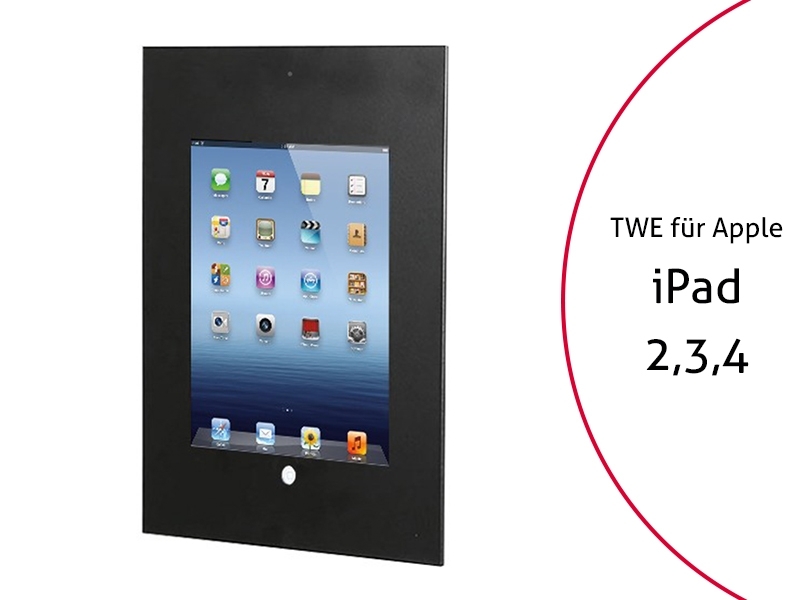 TabLines TWE027B Tablet Wandeinbau Apple iPad 2-3-4, DS, HB