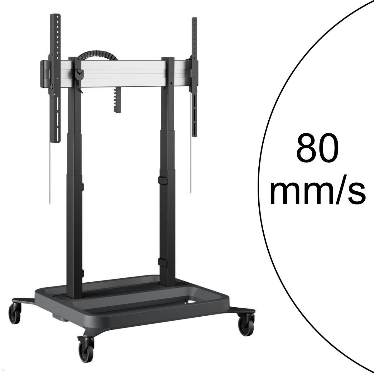 Vogels RISE 5208 mobiler elektrischer TV Ständer, 80 mm/s, Einzelrollen