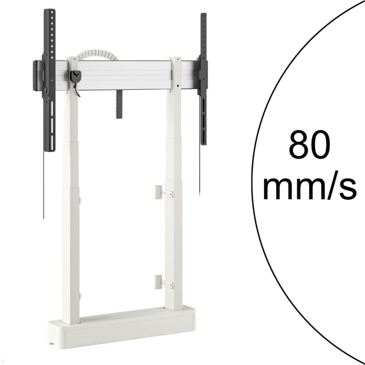 Vogels RISE 2008W elektrischer TV Boden-Wandhalter, 80 mm/s, weiß