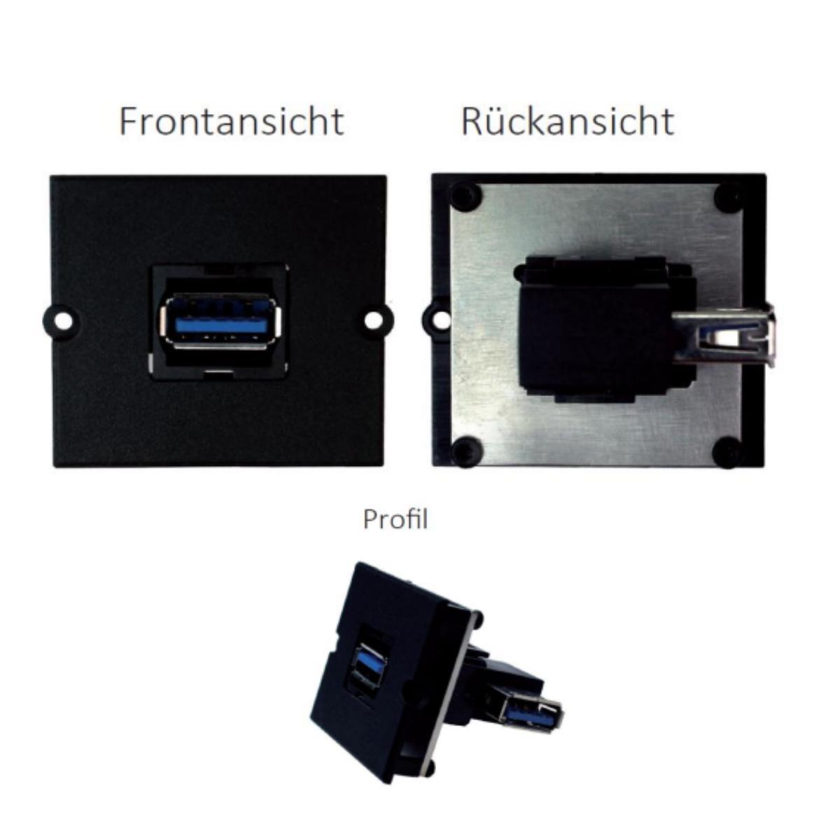 Bachmann Custom Modul 1x USB 3.0  Buchse (917.122), Detail