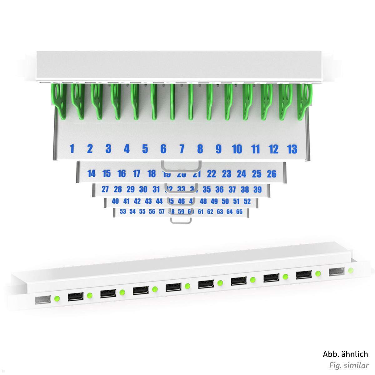 Good Connections ANTARES T30S Tablet Ladewagen Sync 30 Geräte, schwarz, nummerierte Slots, LEDs