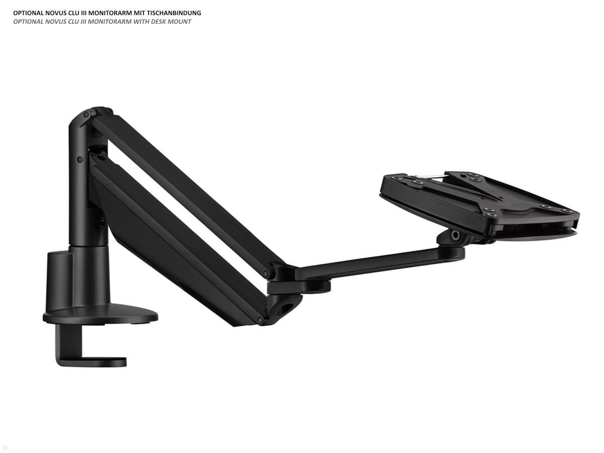 Novus Clu III Monitorarm ohne Befestigung, schwarz (990+3008+000) horizontale Bildschirmposition