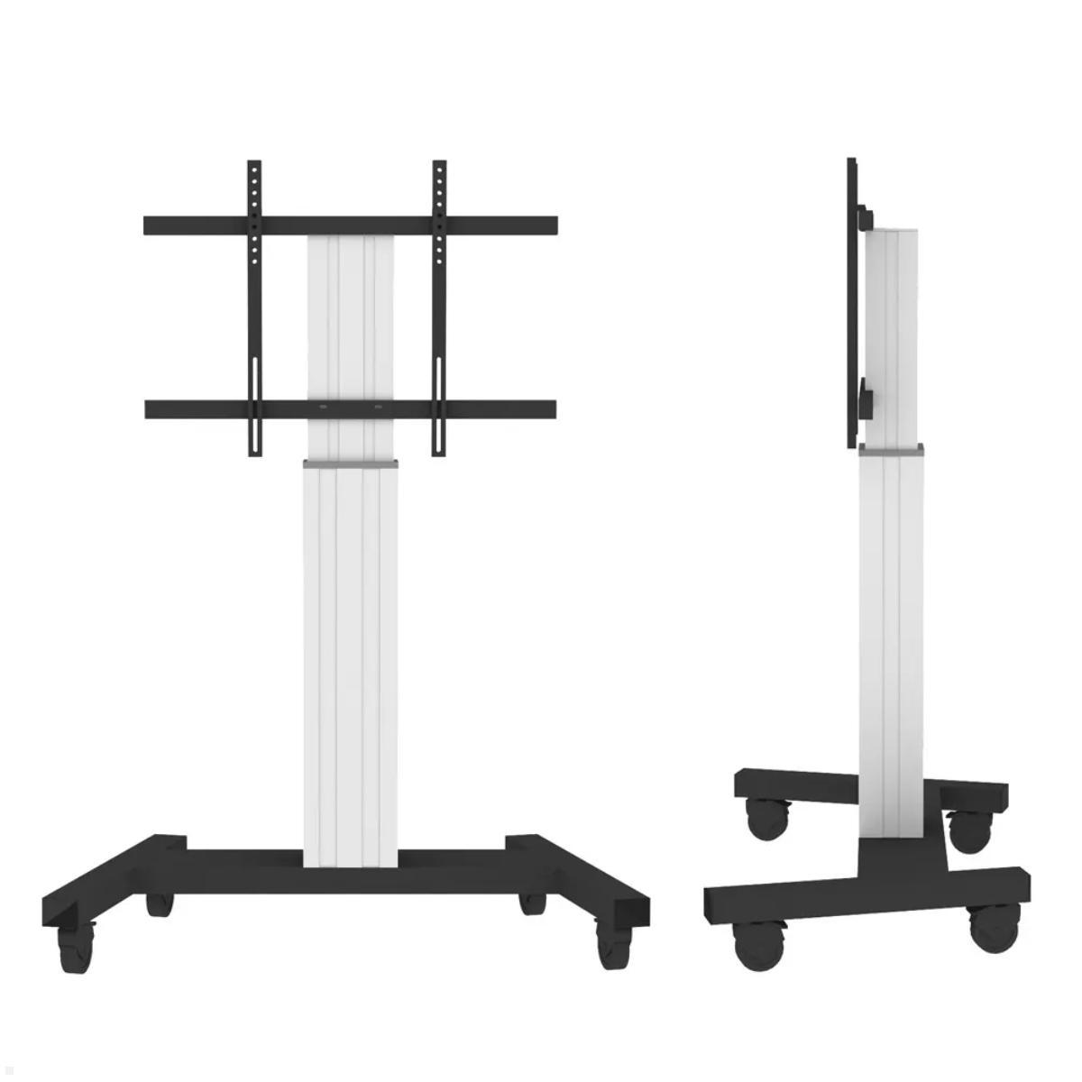 Neomounts PLASMA-M2250SILVER elektrischer TV Ständer bis 100 Zoll, mobil, Halterung