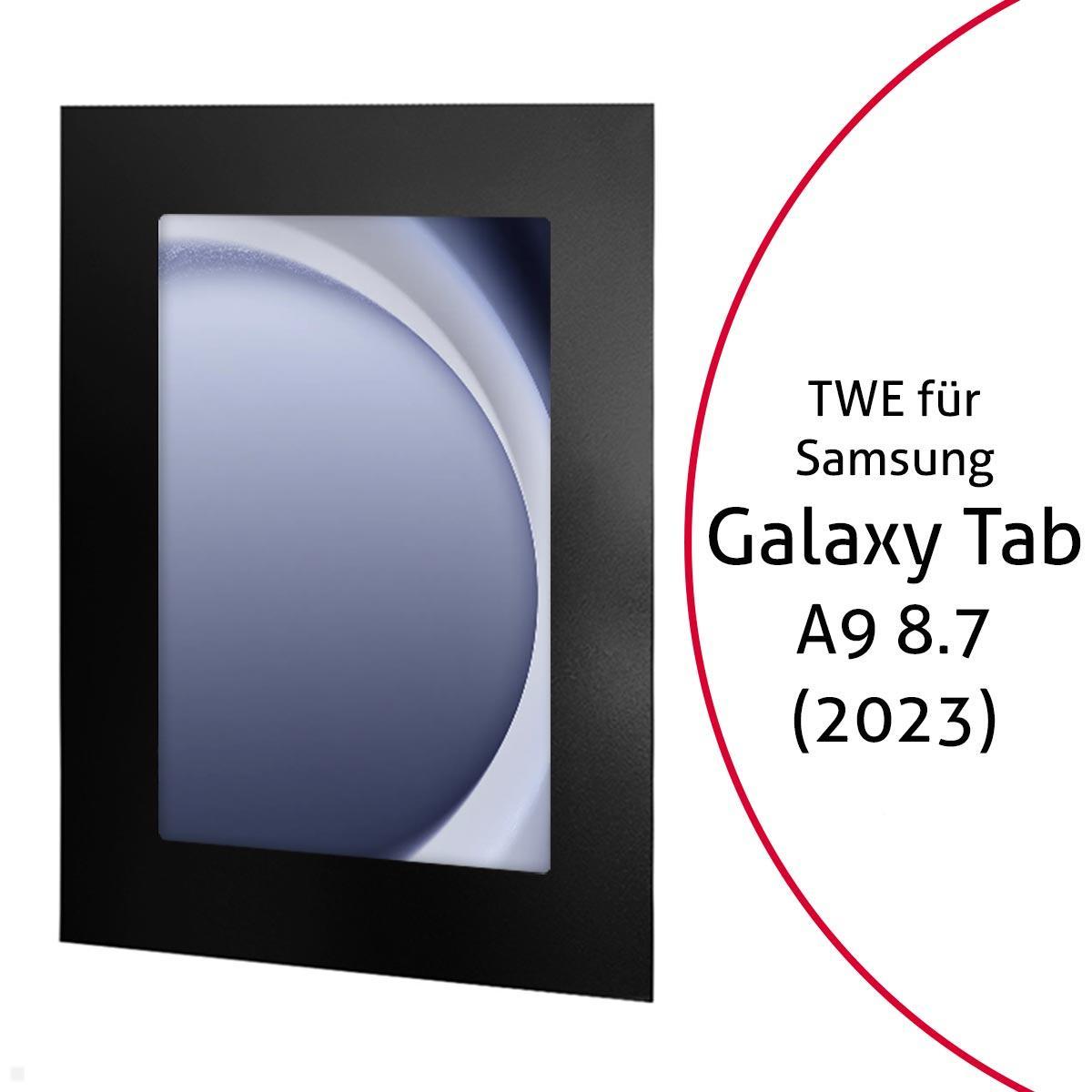 TabLines TWE113B Tablet Wandeinbau für Samsung Tab A9 8.7, schwarz