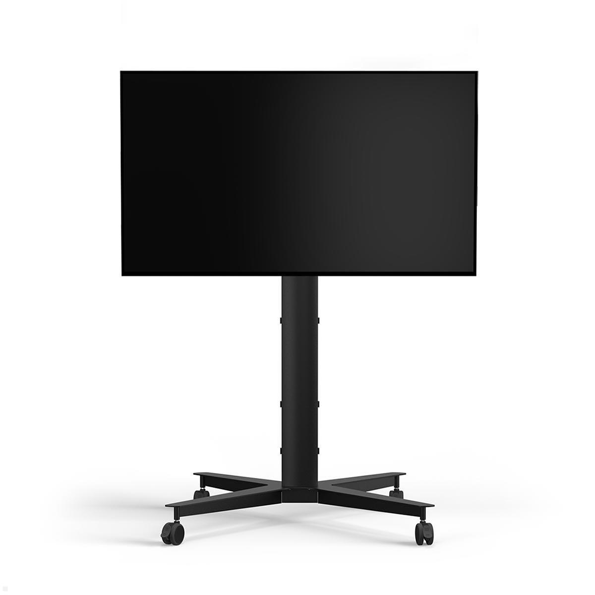 SMS Icon FH MT 1450 C Mobiler Monitorständer mit VESA Adapter bis 400x400 mm, schwarz mit Display