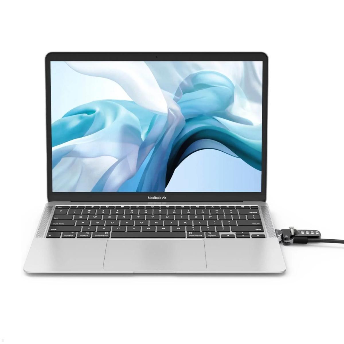 Compulocks Ledge MacBook Air Lock Laptop Adapter mit Kombinationsschloss Anwendungsbeispiel