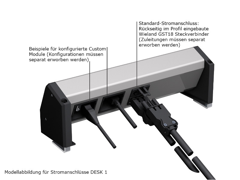 Bachmann DESK 1 Steckdose 902.001 GST18 Steckverbindung