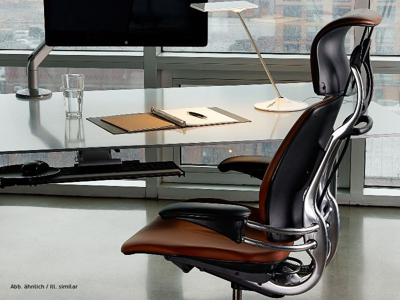 Humanscale ergonomischer Bürostuhl Leder Freedom Headrest