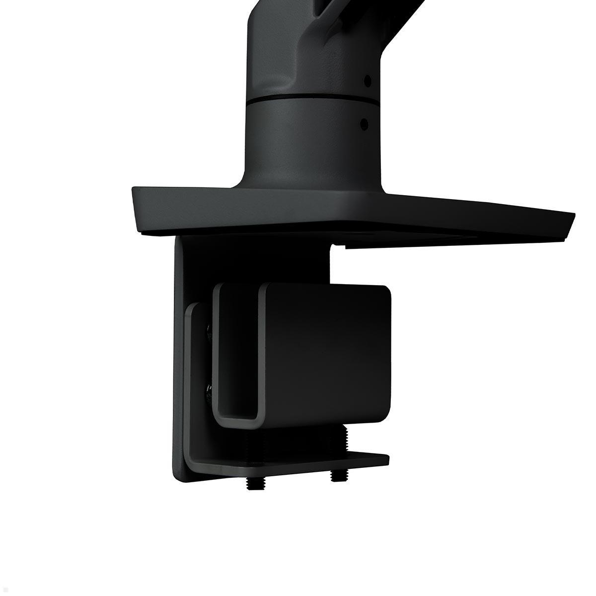 Ergotron HX Dual Monitorhalterung für USM Tisch, schwarz (46-477-225), Tischklemme Detail