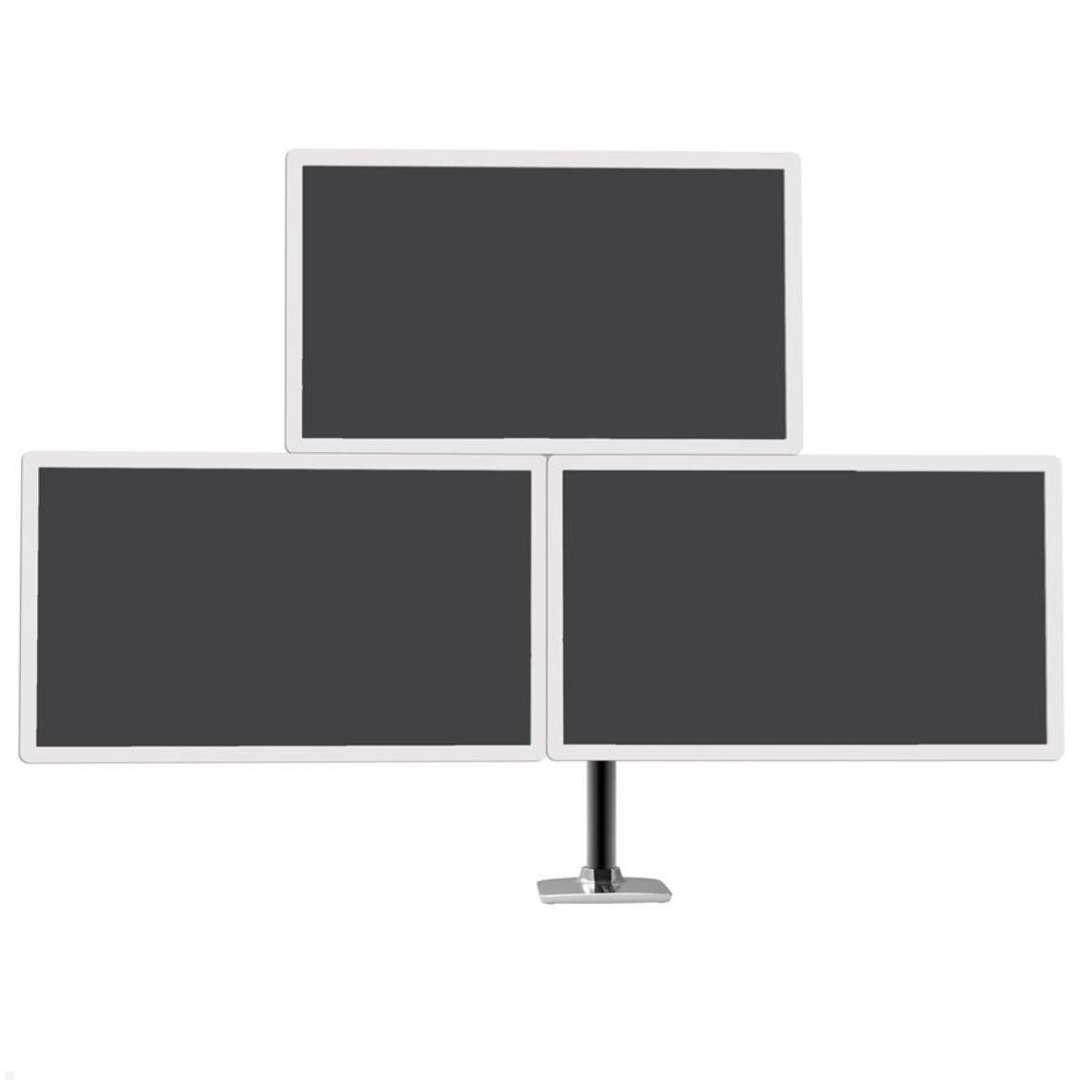 Ergotron LX Monitorhalterung für 3 Monitore 40 Zoll, silber (45-549-0263), Frontansicht