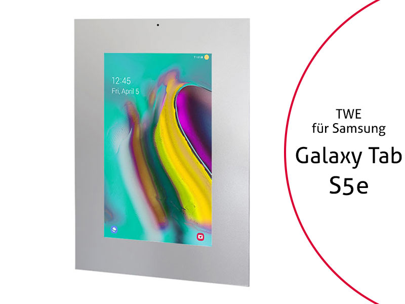 TabLines TWE086S Tablet Wandeinbau für Samsung Tab S5e, DS, silber