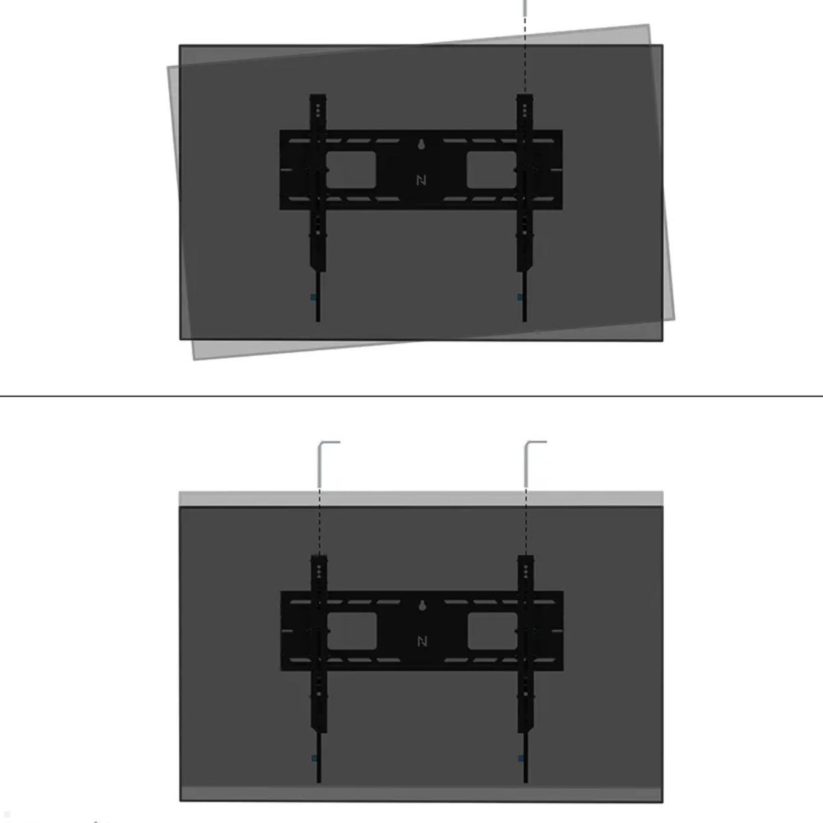 Neomounts Level WL35-750BL16 neigbarer Schwerlast TV Wandhalter 42 - 86 Zoll, 125 kg, Anwendung