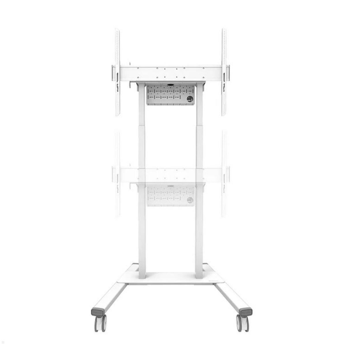 Neomounts FL55-875WH1 mobiler elektrischer Monitorständer 37 bis 100 Zoll, weiß Ansicht