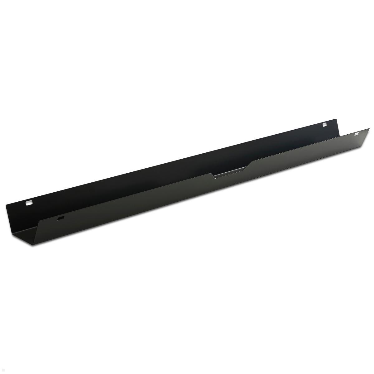 TecLines TKK010B Kabelkanal Schreibtisch aufklappbar 147 cm, schwarz