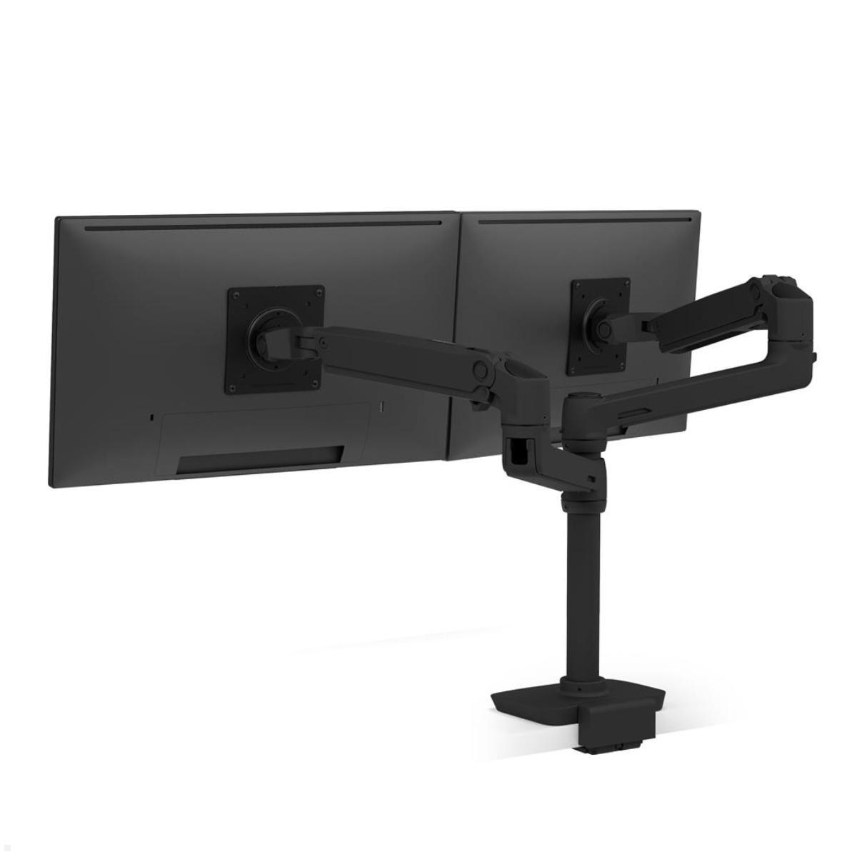 Ergotron LX Monitorhalterung für 2 Monitore mit C-Klemme (45-610-224), schwarz