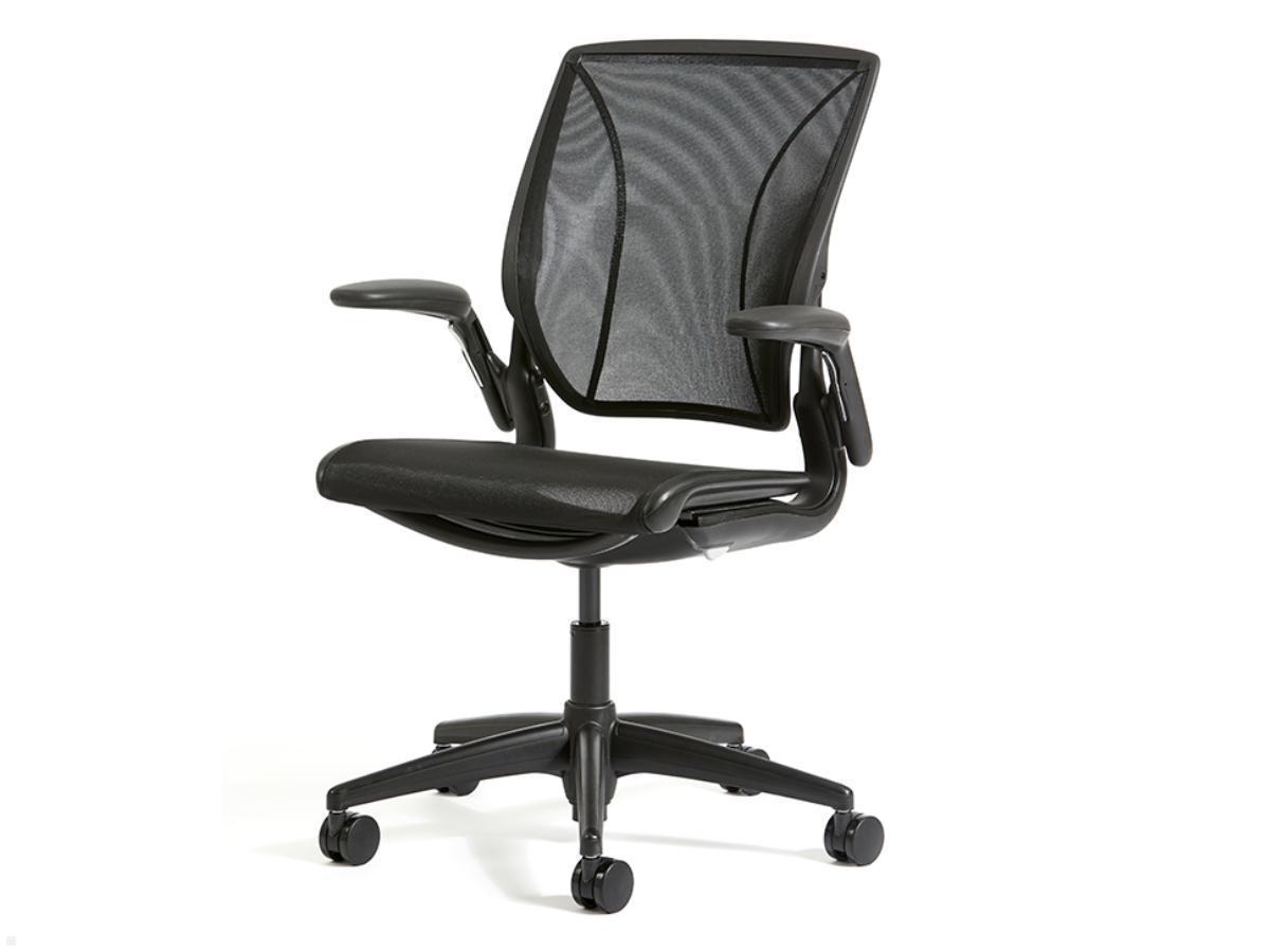 Humanscale Diffrient World ONE Chair Ergonomischer Bürostuhl WLT1BR10R10-S, schwarz