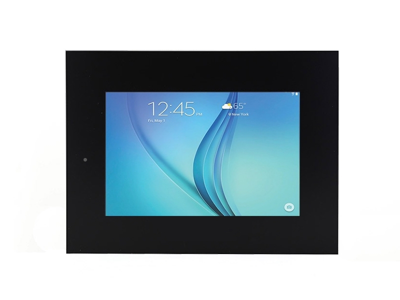 TabLines TWE012B Tablet Wandeinbau für Samsung Tab A 9.7 - DS, schwarz Querformat