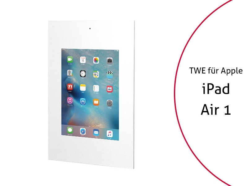 TabLines TWE053W Tablet Wandeinbau für Apple iPad Air 1