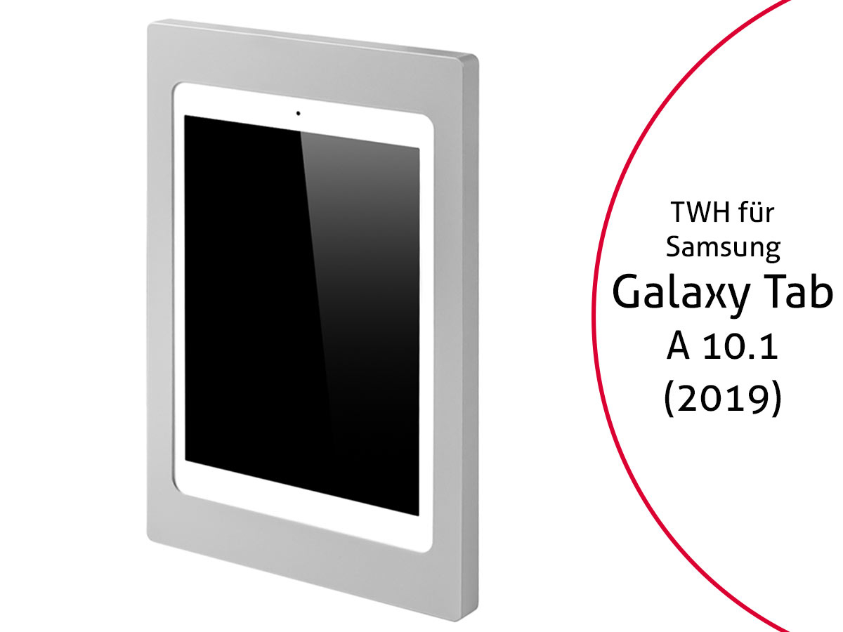 TabLines TWH025S Tablet Wandhalterung für Samsung Galaxy Tab A 10.1 (2019), silber