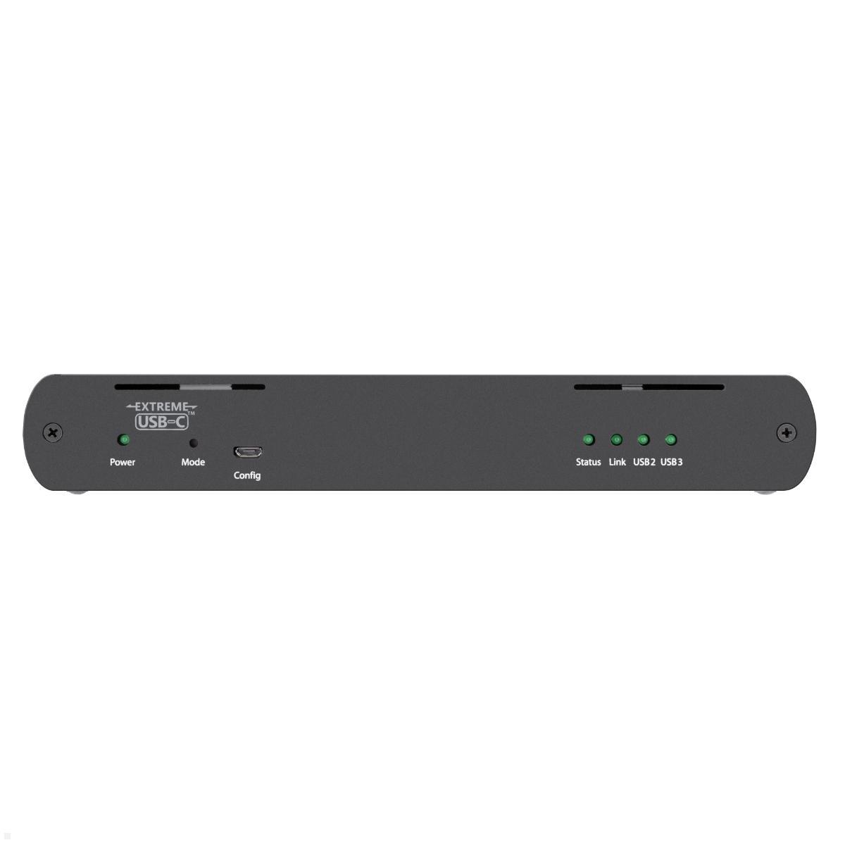 Crestron USB 3.2 Extender über CAT 6a/7 Kabel, lokal / ferngesteuert (USB-EXT-3 KIT) Vorderseite REMOTE