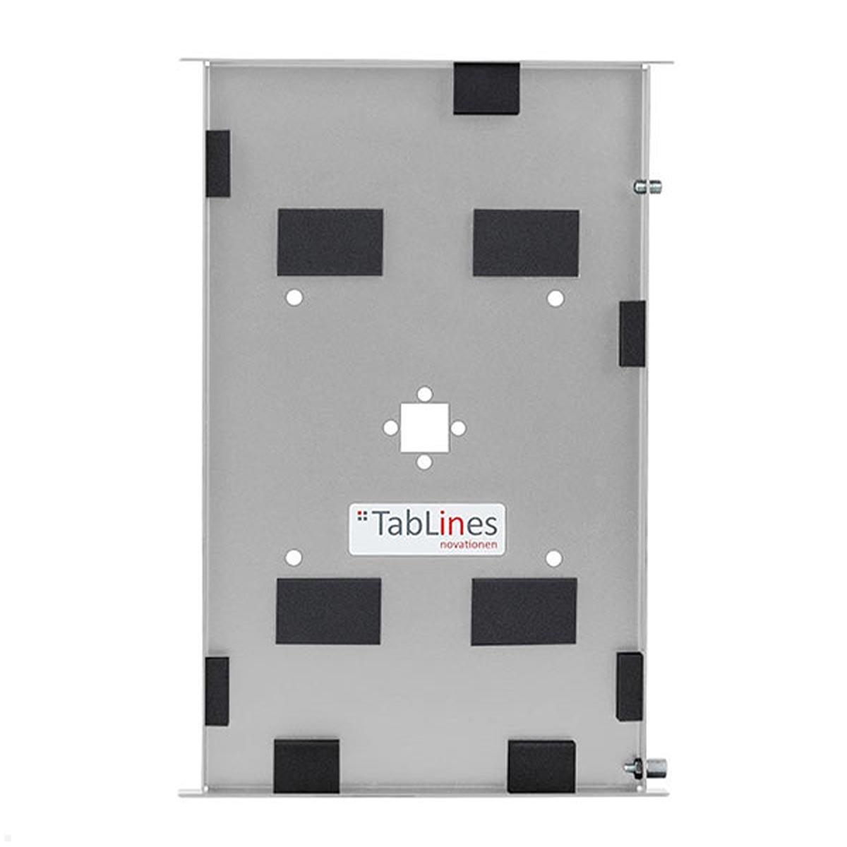 TabLines TSG103E Tablet Schutzgehäuse für Apple iPad Air 11.0 (M2), Edelstahl Anti-Rutsch Pads