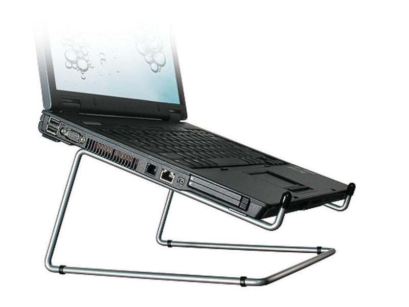 R-Go Steel Office Laptopständer RGOSC020 mit Tastaturablage für Notebooks von 10 bis 22 Zoll