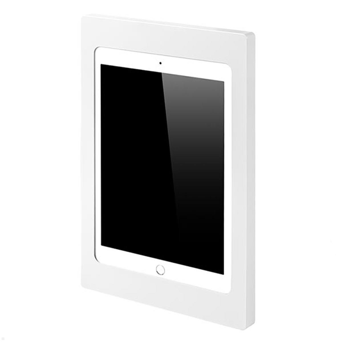 TabLines TWH046W Tablet Wandhalterung für Apple iPad Mini 4/5, weiß Hochformat (Portrait)