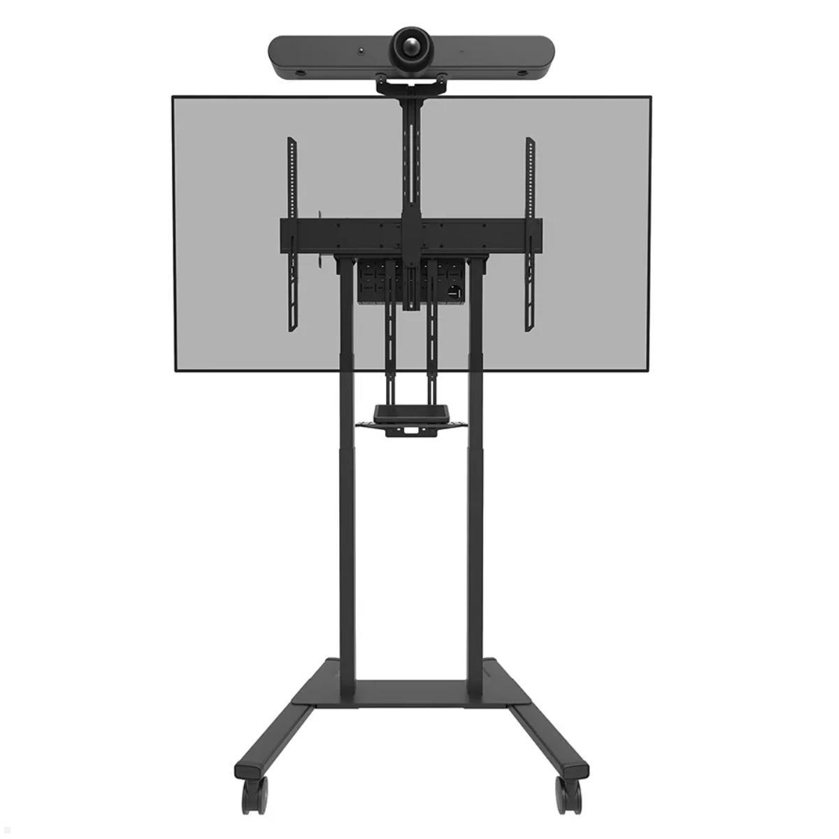 Neomounts AV1-875BL Videobar / Multimedia Halterung, schwarz Set-Up mit TV Ständer