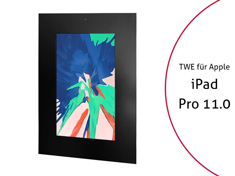 TabLines TWE070B Tablet Wandeinbau für Apple iPad Pro 11.0, DS, schwarz