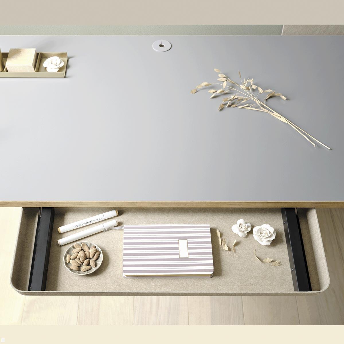 APTO FELT Drawer SLIM Filz Schreibtisch Unterbauschublade, beige Anwendung Home Office