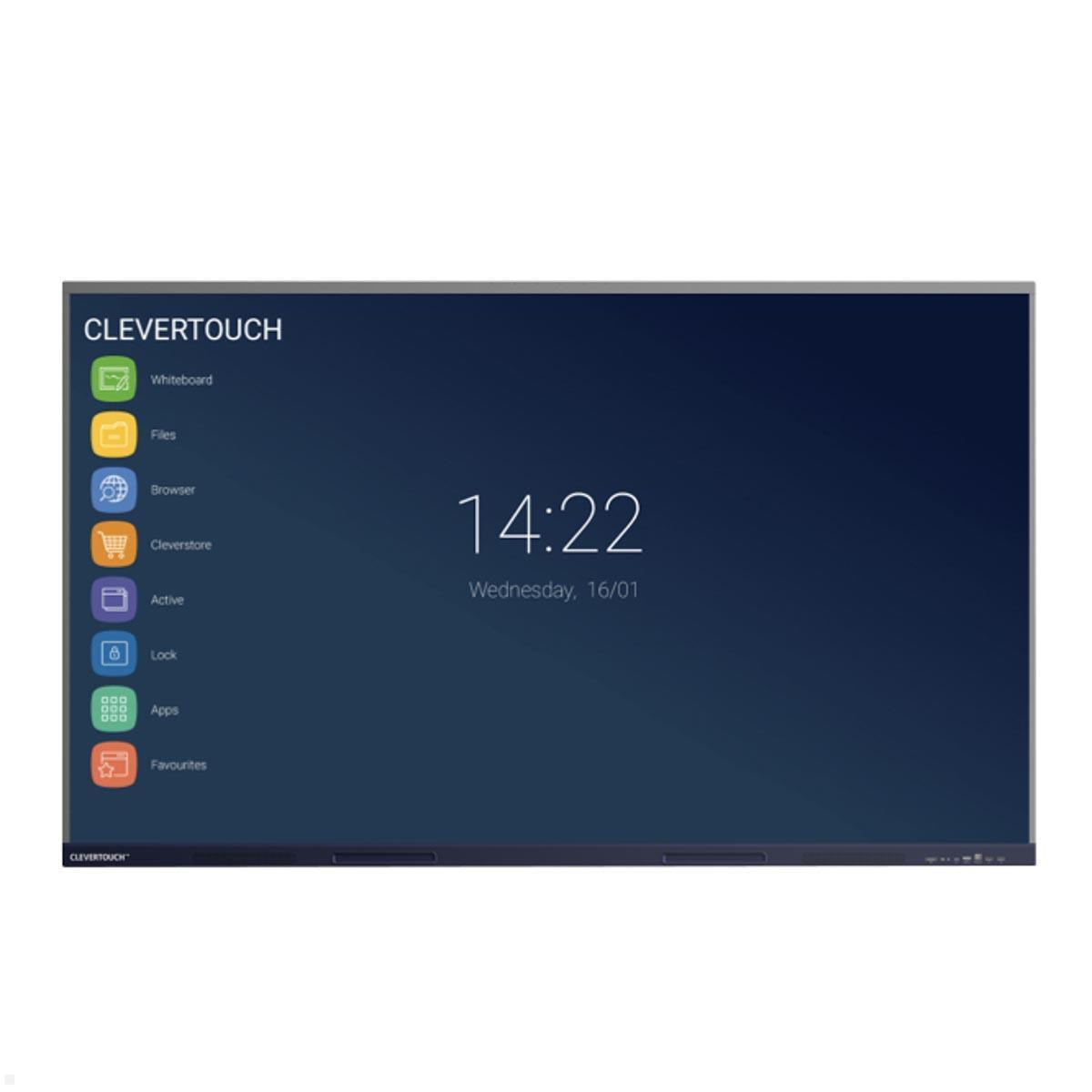 MonLines MID003 interaktives Display 86 Zoll mit Standfuß und Kamera, Clevertouch Impact MAX Display