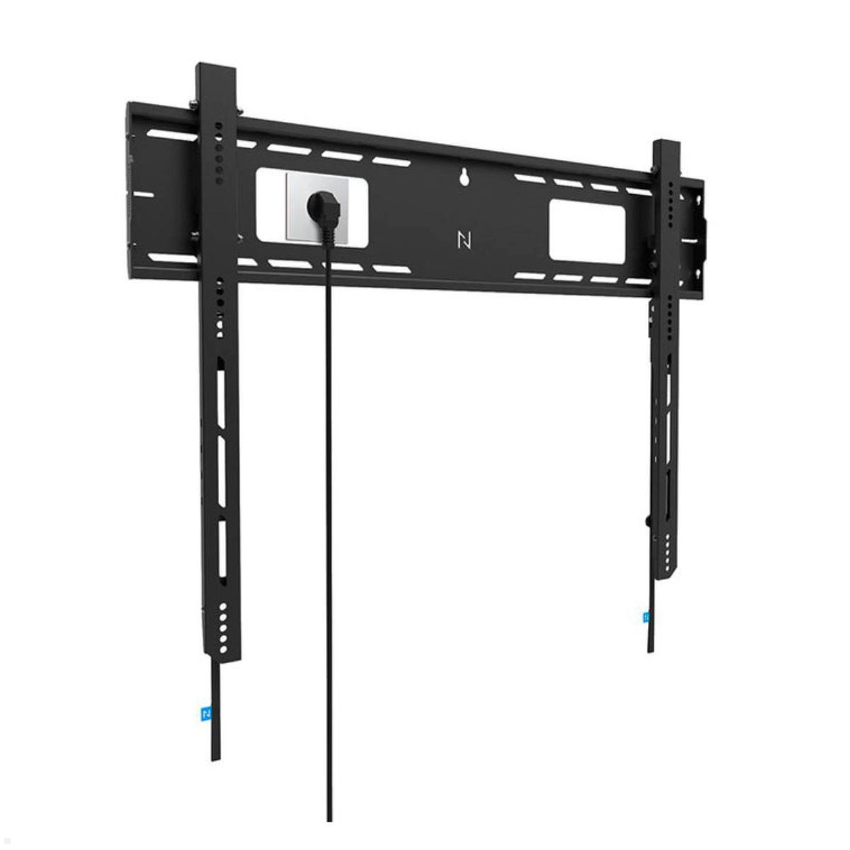 Neomounts Level WL30-750BL18 flacher Schwerlast TV Wandhalter 43 - 98 Zoll, 125 kg, schwarz Kabelmanagement