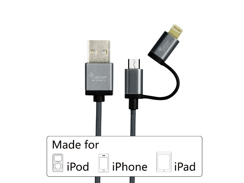 LEICKE KanaaN Apple Lightning USB Kabel 1,8m