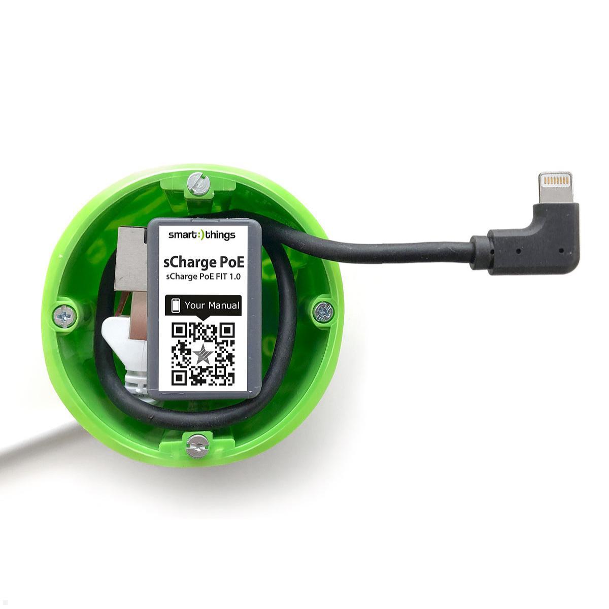 Unterputz Charger über Ethernet mit Lightning smart things s28 L