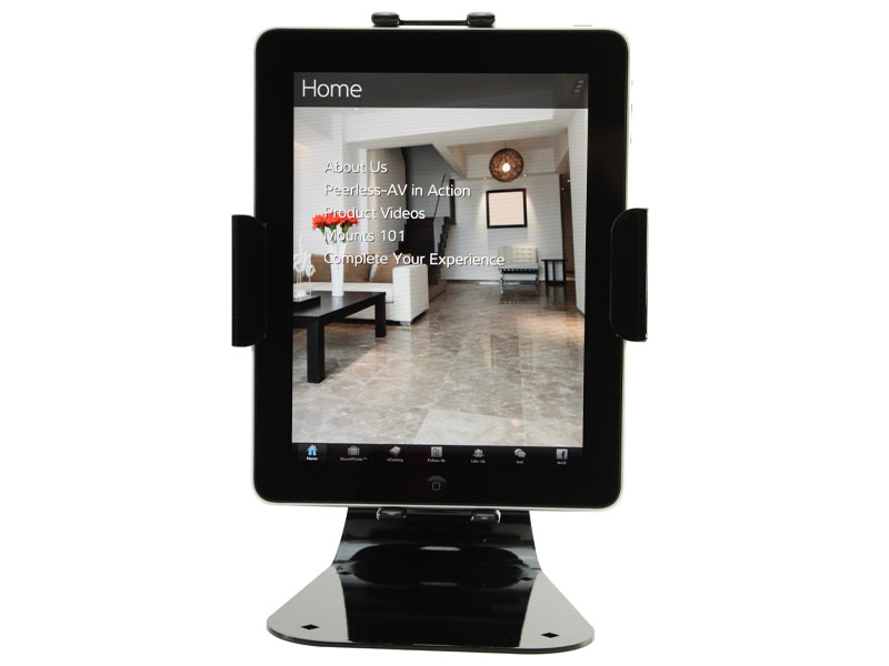 peerless PTM400 Universal Tablet Ständer, schwarzAuch im Hochformat