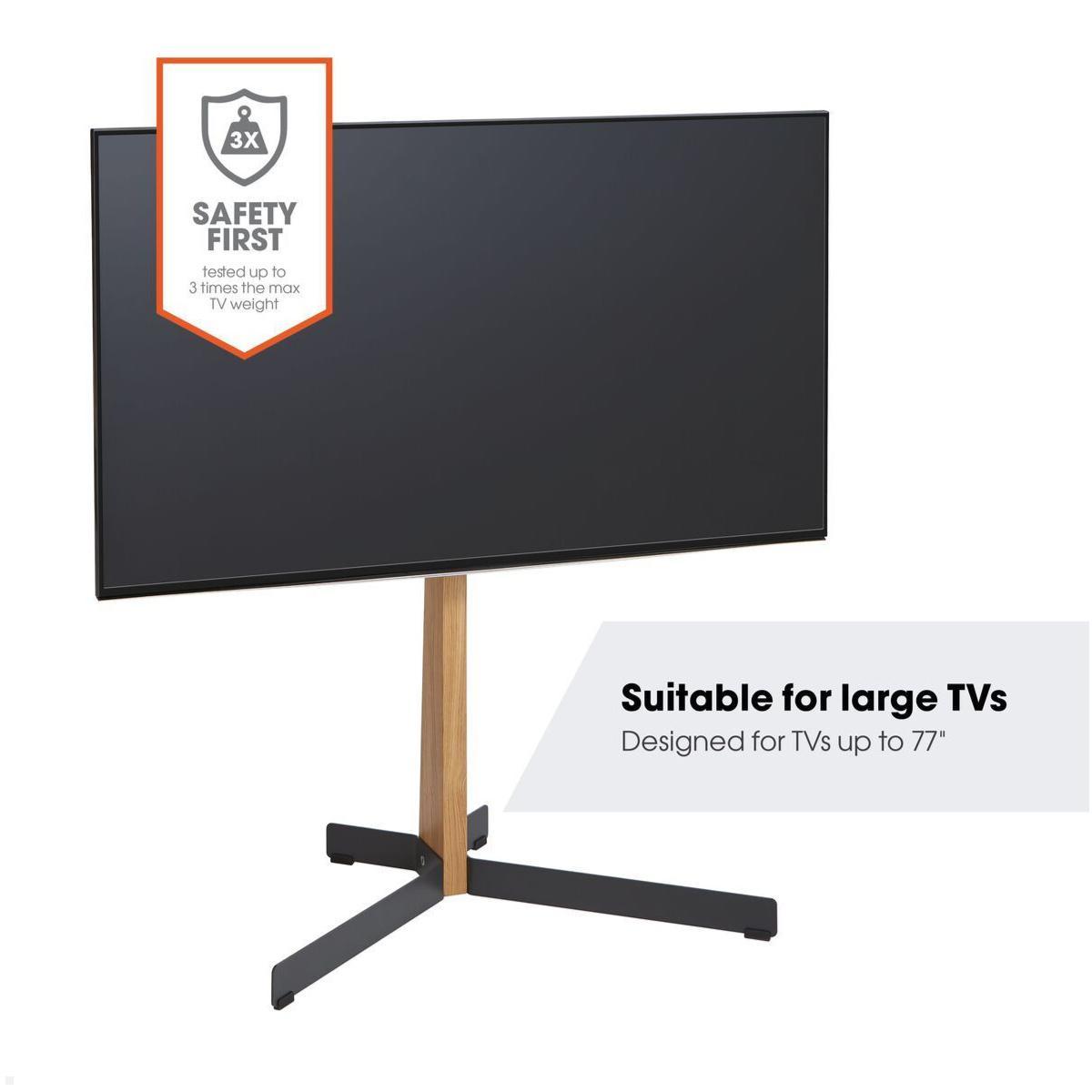 Vogels COMFORT TVS 3695B TV Ständer 40 - 77 Zoll, Eiche / schwarz, für große Fernseher