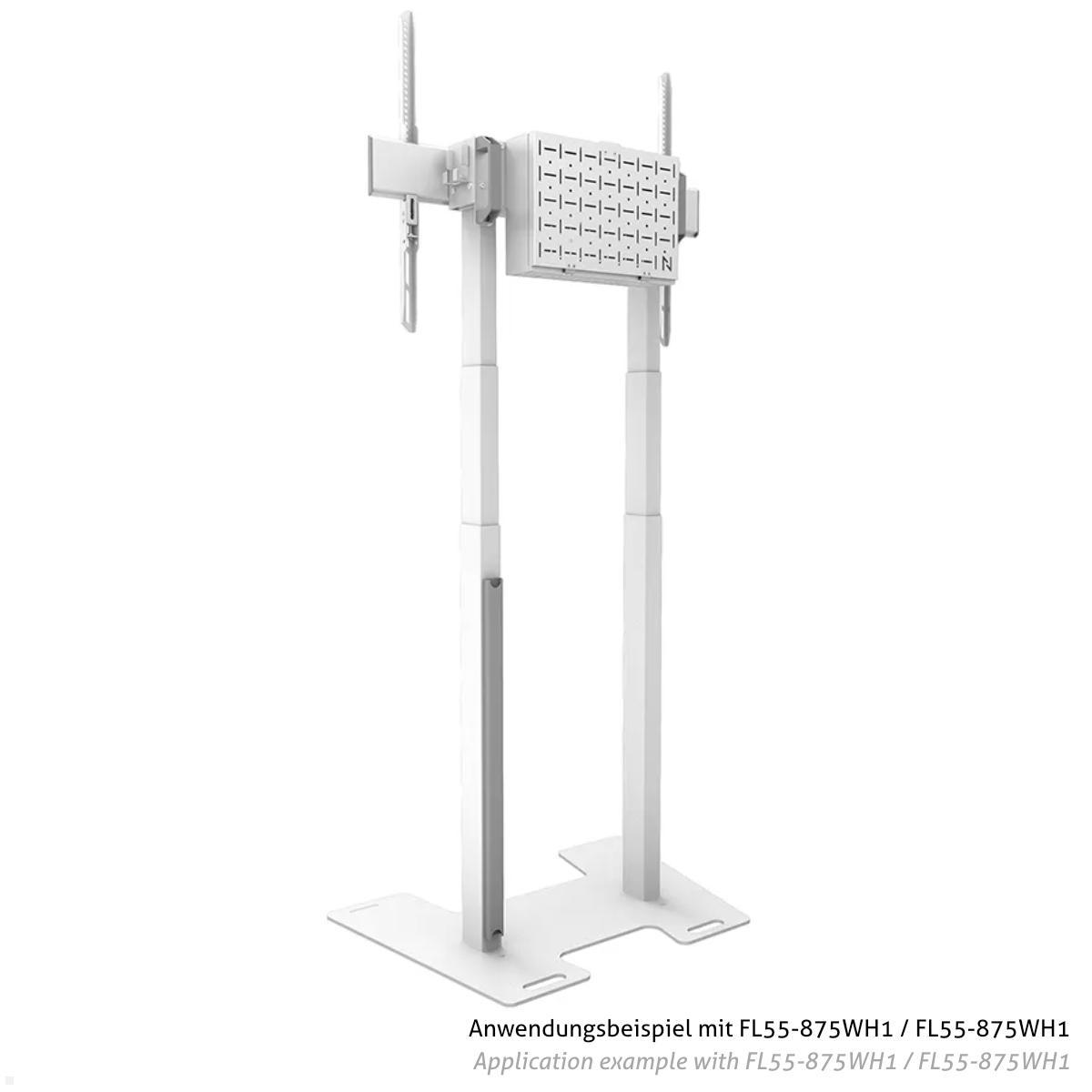 Neomounts AFP-875WH Zubehör Monitorständer Bodenplatte für L55-875WH1 / WL55-875WH1 mit TV Ständer