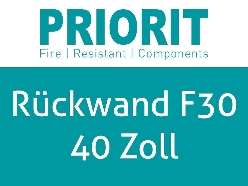 Priorit Rückwand für Monitoreinhausung PRIODIS F30 feuerhemmend 40Zoll