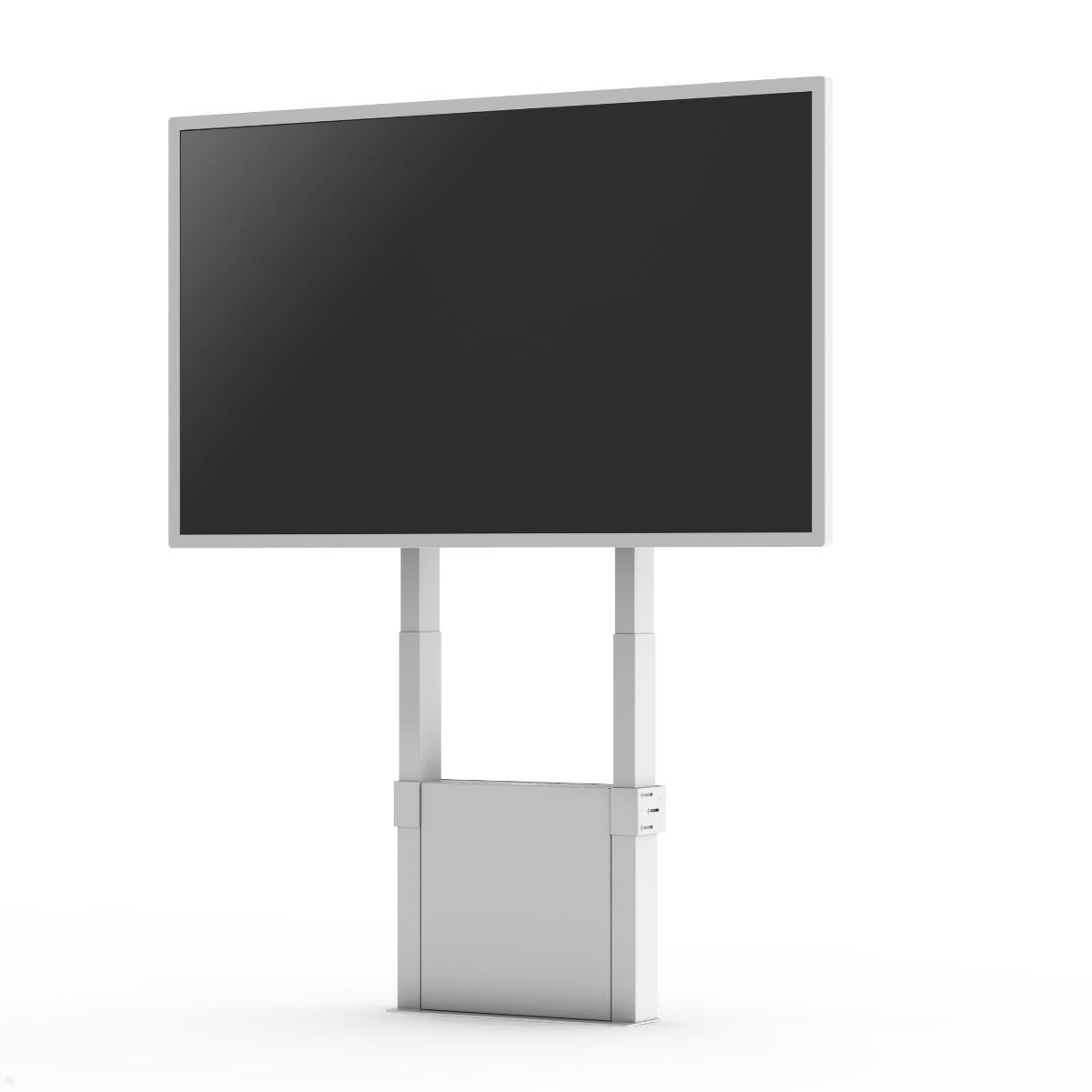 SMS Func Wall/Floor Motorized elektrische Monitor Boden Wandhalterung (FMT091002), weiß