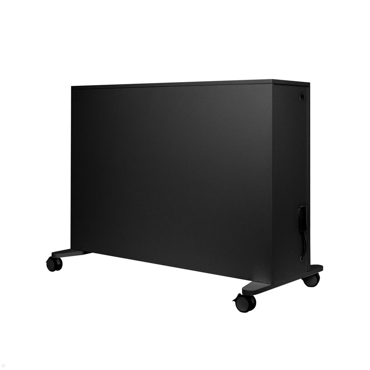 MonLines SIDEB55A mobiles TV Sideboard mit Lift bis 55 Zoll, anthrazit auf Rollen