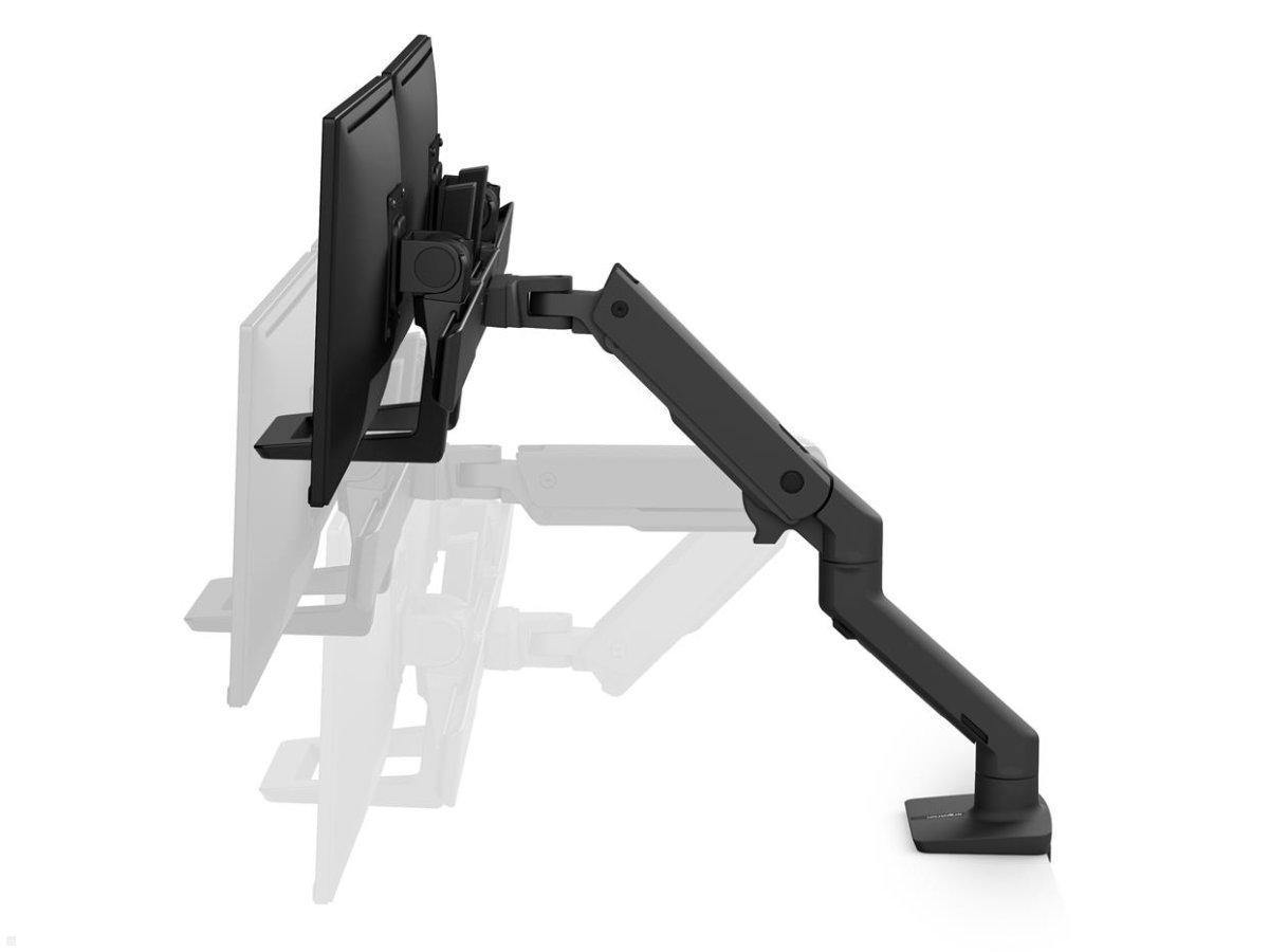 Ergotron HX Arm Dual Monitor Tischhalterung, schwarz (45-476-224), Seitenansicht