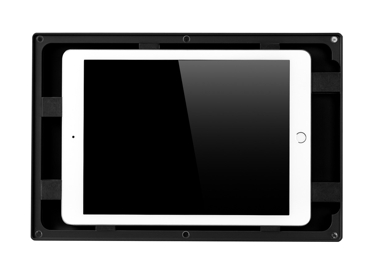 TabLines TWH020B Tablet Wandhalterung für Apple iPad 9.7 Zoll, schwarz Gehäuse