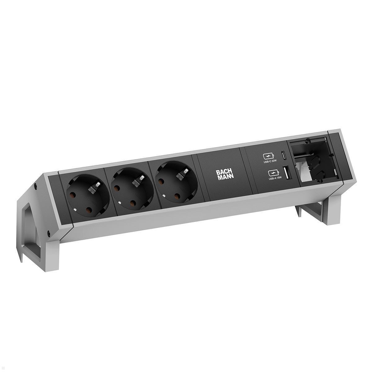 Bachmann DESK 2 3x Steckdose mit USB-Charger A/A 1x CM (902.4790) abb. ähnlich